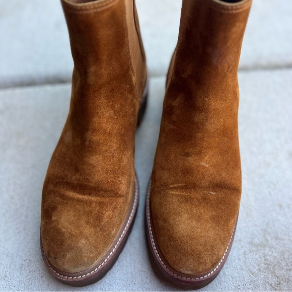 Cognac suede boots TORY Burch - Picture 4 of 8